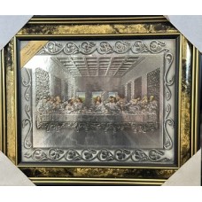 RELIGIOUS GOLD GRAIN FRAME LAST SUPPER MADE IN ITALY